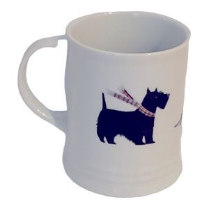 Scottish Terrier Scottie Dog Red Scarf Mug By Fringe NWT